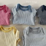 [73-90cm]ロンパース ボーダー 可愛い おしゃれ 肌に優しい ベビー服 - Image 11