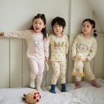 [80-150cm]カートゥン かわいさ満点 パジャマ ルームウェア