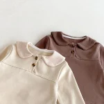 [73-110cm] 丸襟 シンプル セットアップ - Image 6