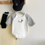 [66-90cm] 犬柄 ロンパース - Image 11