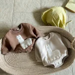 [1-18M] 羊柄 ロンパース - Image 6