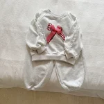 [80-150cm]レースリボン スウェットセットアップ - Image 4