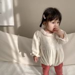 [66-90cm]レース 花刺繡 ロンパース - Image 13