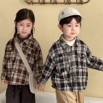 [80-150cm]シャツ チェック柄 カジュアル 合わせやすい トップス - Image 12