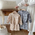 [73-110cm] リボン セットアップ - Image 2