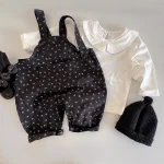 [66-90cm] 小花柄 サロペットORインナーシャツ - Image 13