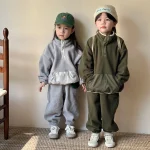 [80-150cm] フリース POLOデザイン セットアップ - Image 7