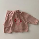 [73-100cm]セットアップ 犬柄 プリント ルーズ 着心地良い 二点セット - Image 4