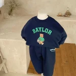 [66-110cm] 熊柄 ロンパース  or セットアップ - Image 11