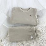 [80-150cm]無地 シンプル 肌触り良い ルームウェア - Image 3