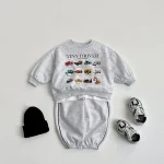 [80-130cm] 車プリント オーバー  トレーナー - Image 7