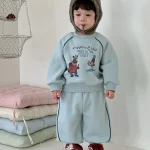 [73-110cm] カートゥーン ボア付き セットアップ - Image 12