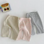 [66-100cm] ボーダー レギンス - Image 6