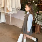 [90-160cm] フォーマル シンプル シャツ or太プリーツジャンパー スカート - Image 20