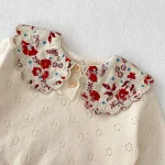 [66-100cm] 刺繍 襟 トップス - Image 2