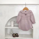 [66-90cm] フリル襟 ロンパース - Image 12