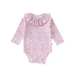 [66-90cm] レオパード ロンパース - Image 4