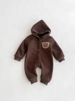 [66-90cm]熊柄 オールインワン - Image 12