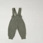 [66-100cm] シンプルリブ サロペット