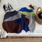 [90-140cm] カラー 切り替え トップス - Image 5