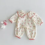 [66-100cm] チェリープリント セットアップ - Image 13