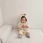 [73-100cm] 韓国風 フード付き オールインワン - Image 7