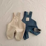 [66-90cm]韓国風 サロペット - Image 6