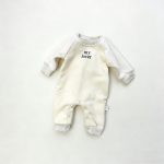 [66-90cm] 英字 フリース オールインワン - Image 2