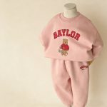 [66-110cm]ベビー セットアップ くま柄 トレーナー 上下セット おしゃれ 人気