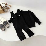 [66-100cm]ベビー 新作 シンプル ニット セーター/サロペット 単品 - Image 4