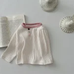 [66-100cm] リブ シャツ - Image 2