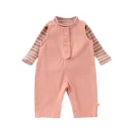 [66-100cm] シンプル サロペット OR ボーダー トップス - Image 9