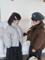 [80-140cm] スカーフ付き アウター - Image 3