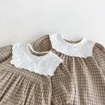 [66-130cm] スクエア襟 ワンピース or  ロンパース - Image 7