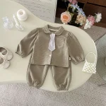 [73-110cm]ネクタイワッフル セットアップ - Image 10