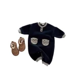 [66-90cm] 韓国風 コポケット付き オールインワン - Image 3