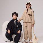 [90-160cm]ふわふわ トップス+パンツ セットアップ ルームウェア