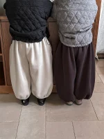 [80-140cm] 裏ボア カジュアル パンツ - Image 6