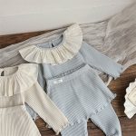 [73-100cm] フリル カラー トップス&スカート パンツ 2点セット - Image 13