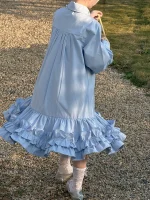 [90-150cm] フリル裾 ワンピース - Image 4