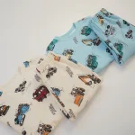 [80-130cm] 車プリント カジュアル セットアップ - Image 3