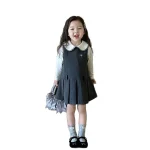 [90-140cm] フォーマル 丸襟 シャツorワンピースor2点 セット - Image 3