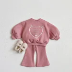 [73-120cm] リボン 英字 カジュアル セットアップ - Image 11