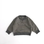 [80-130cm] ボーダー セーター - Image 3