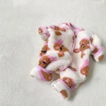 [66-90cm] ラビットor熊柄 ボア オールインワン - Image 8