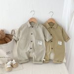 [66-90cm]ロンパース ベア カートゥーンプリント カジュアル ベビー服 - Image 9
