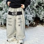 [100-150cm] カジュアル プリント ボトムス パンツ