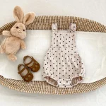 [66-100cm] ドット サロペット ロンパース or 花柄インナー シャツ - Image 13