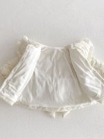 [73-110cm] キルティングリボン アウター - Image 3