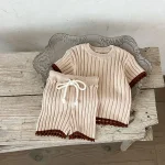 [66-90cm] ニット リブ セットアップ - Image 9